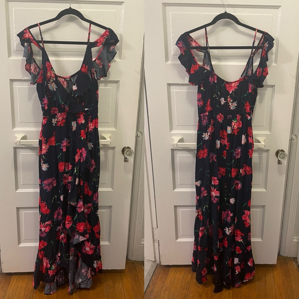 Express Navy Floral Dress
